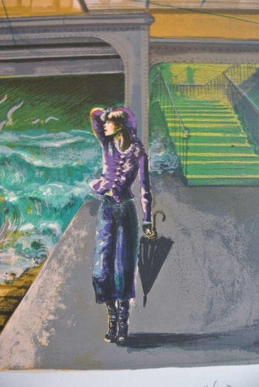 NOËL DUMOLARD. Kleurenlitho -Een Surrealistische Droom-. kopen? Bied vanaf 59!