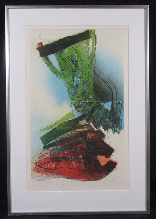 Hans Vredegoor: Ets en Aquatint, Apparition spectaculaire I - Ingelijst verkocht voor € 45!