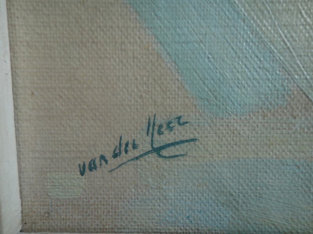 Maarten DJ van der Meer, olieverf op board, portret van ballerina kopen? Bied vanaf 125!