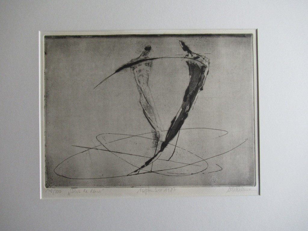 Onbekende kunstenaar - ets - "pas de deux" kopen? Bied vanaf 1!