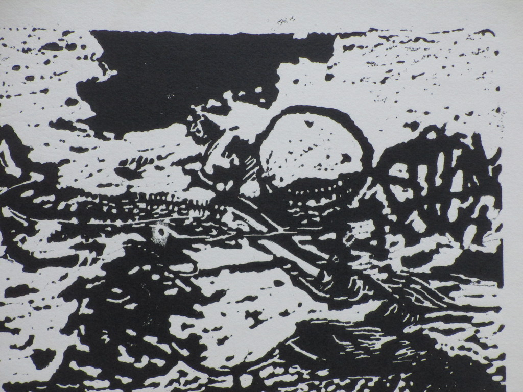 Eduard Flor, Landschap, Houtsnede kopen? Bied vanaf 30!