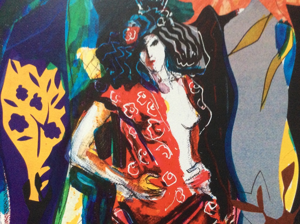 Laatste keer! José Pirès, Carmen II, zeefdruk, hand gesigneerd kopen? Bied vanaf 59!