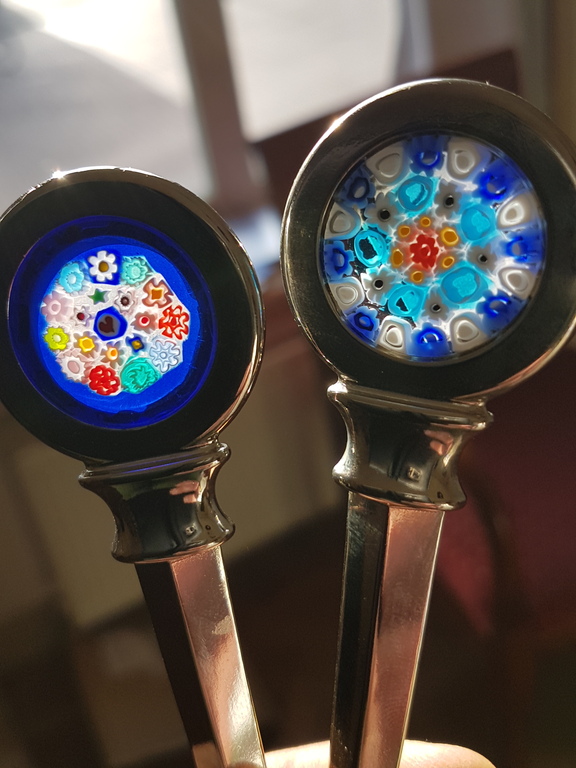 Opener met Venetiaanse Murrina set van twee pz kopen? Bied vanaf 19!