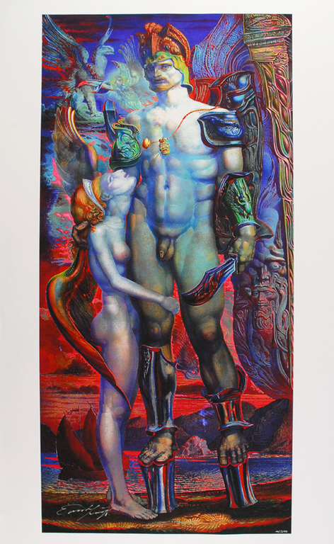 Ernst Fuchs : Perseus en de nimf verkocht voor € 45!