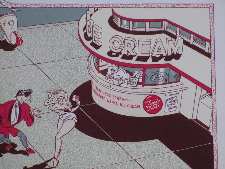 Onbekende kunstenaar, Ice Cream Baby, Zeefdruk kopen? Bied vanaf 1!