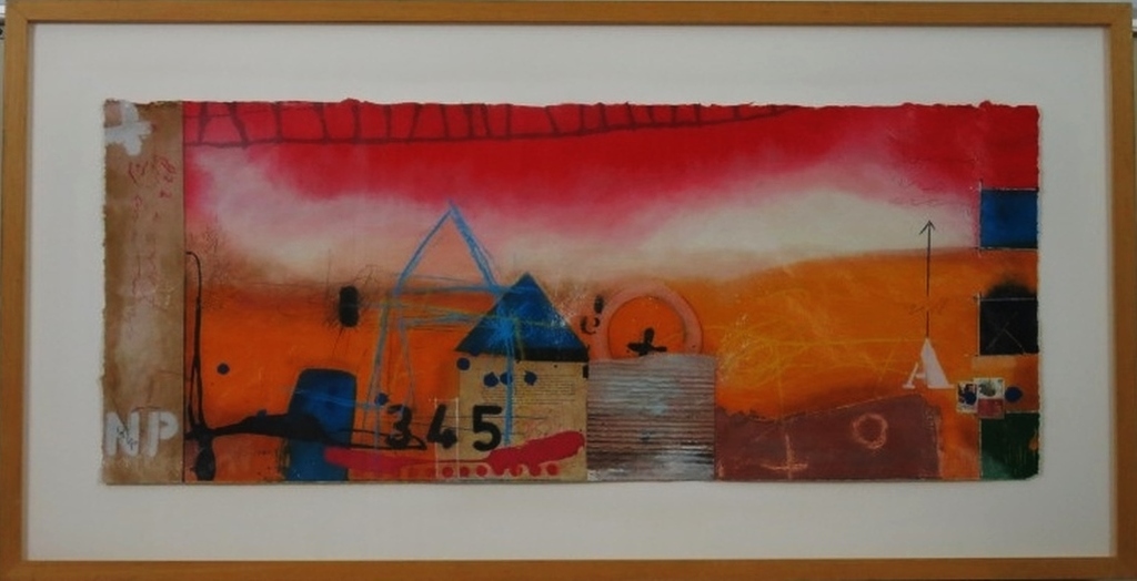 Theo Koster, ingelijste zeefdruk 'Liggend rood'. kopen? Bied vanaf 150!