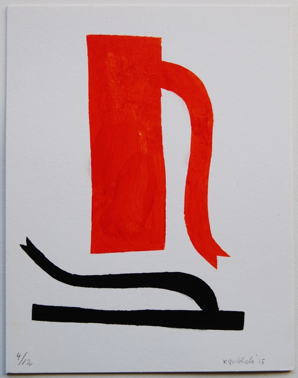 Klaas Gubbels sjabloondruk 'Baselitz' - 2015 - oplage 12 ex. kopen? Bied vanaf 265!