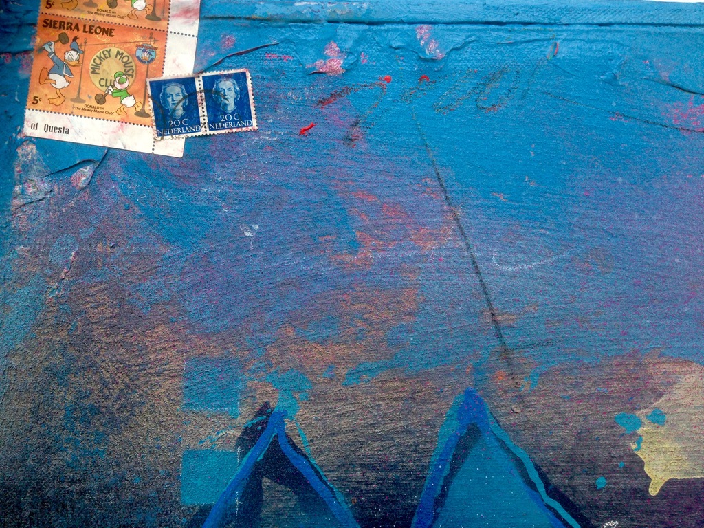 Theo koster:gemengde techniek, blue house kopen? Bied vanaf 1!