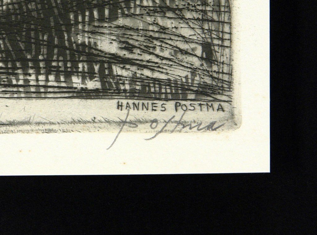 Hannes Postma - Ets/Aquatint - Z.T. kopen? Bied vanaf 75!