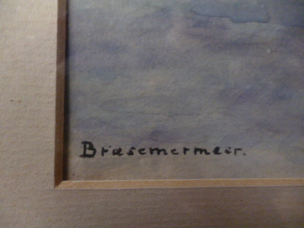Adriaan Kruseman - aquarel - Brasemermeer kopen? Bied vanaf 95!
