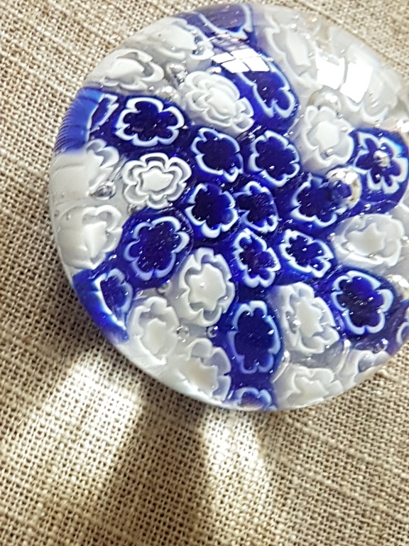 Murrina veneziana Presse-papier blu cobalto kopen? Bied vanaf 1!