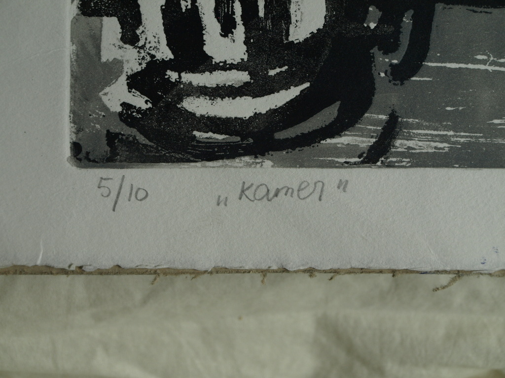 Annelies Wolma (1953-) : Litho, De kamer – gesigneerd – 1979 kopen? Bied vanaf 1!