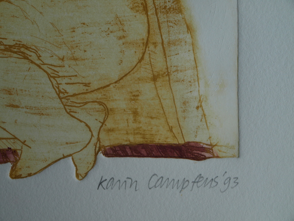 Karin Campfens : Ets, Onder de roze parasol - 1993 kopen? Bied vanaf 25!