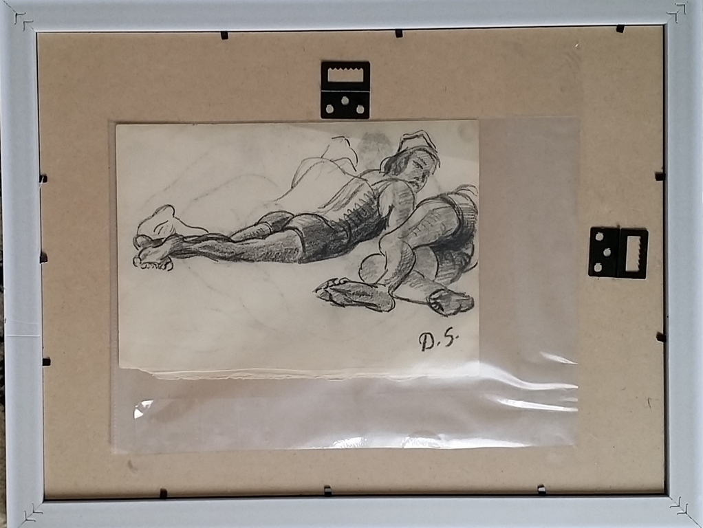 Dirk Smorenberg - 2x tekening op papier kopen? Bied vanaf 50!