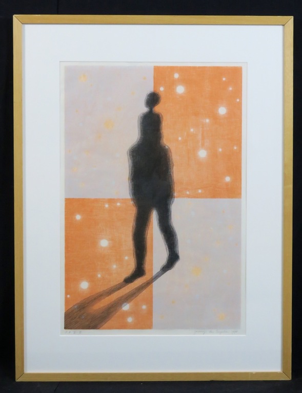 Jacomijn den Engelsen: Houtsnede, Man en kind - Ingelijst kopen? Bied vanaf 50!