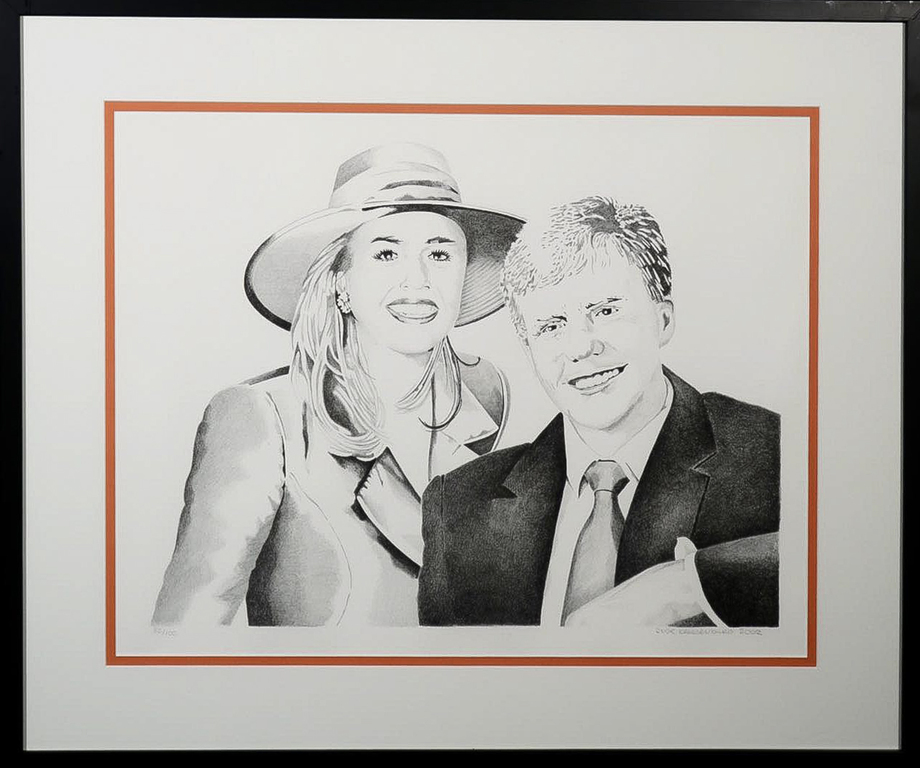 Inge Krassenburg: Litho, Maxima en Willem Alexander - Ingelijst kopen? Bied vanaf 1!