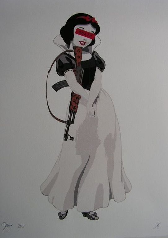    DEATH NYC.   'Snow AK'   Pop-art -  gesigneerd - A/P kopen? Bied vanaf 55!