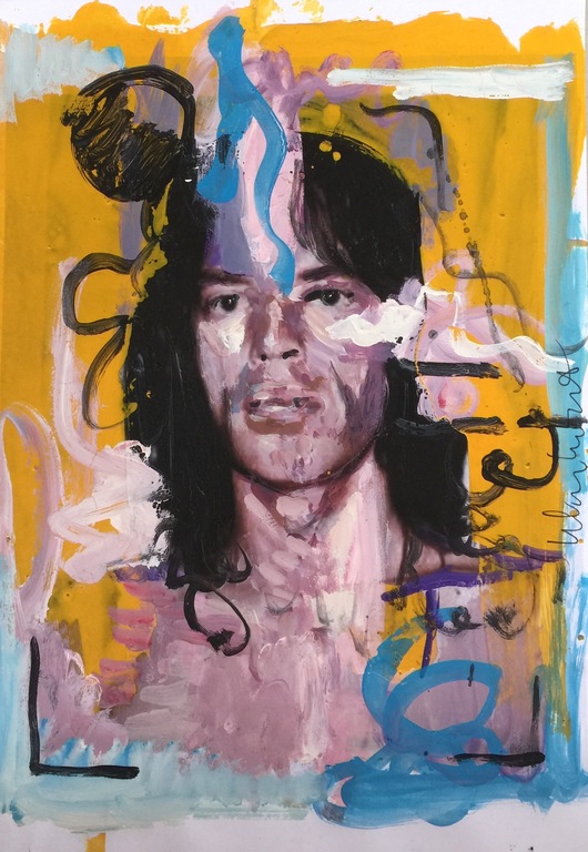 Peter Klashorst - "Mick Jagger" - Origineel werk kopen? Bied vanaf 1!