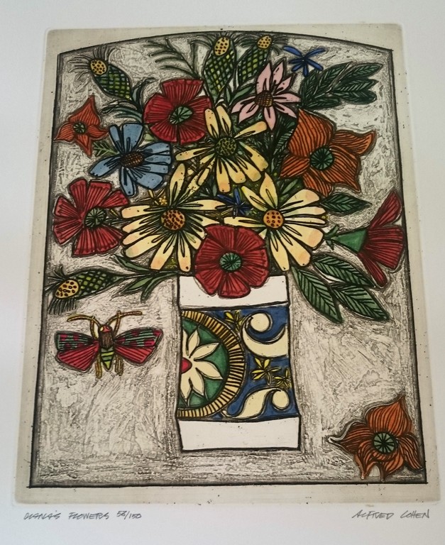 Alfred Cohen, ets , Diana´s Flowers kopen? Bied vanaf 35!