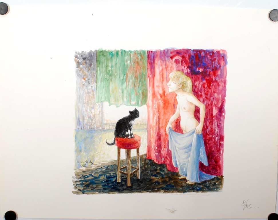 Hans van Norden, aquarel 1986 kopen? Bied vanaf 40!