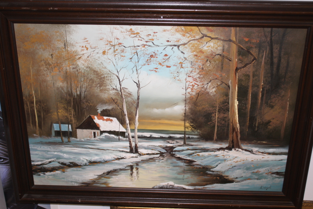 L VOGEL - BOMEN IN DE WINTER AAN DE LIJE kopen? Bied vanaf 1!