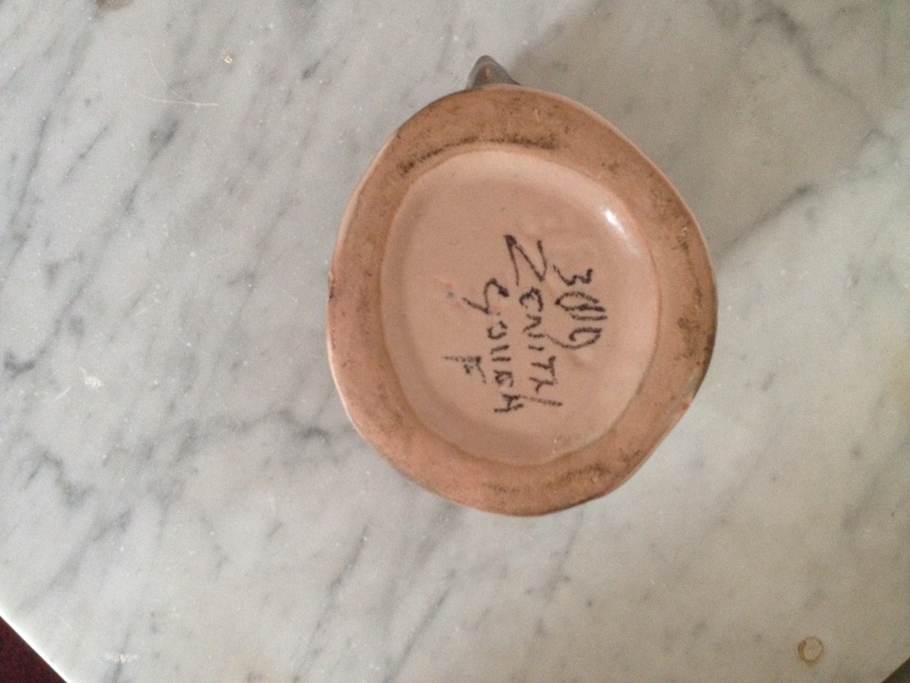 Zenith Gouda, platelen vaas in Sepia ontwerp Willem Stuurman kopen? Bied vanaf 12!