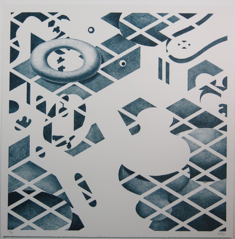 Ab van Hanegem: Litho, Compositie zonder titel kopen? Bied vanaf 150!