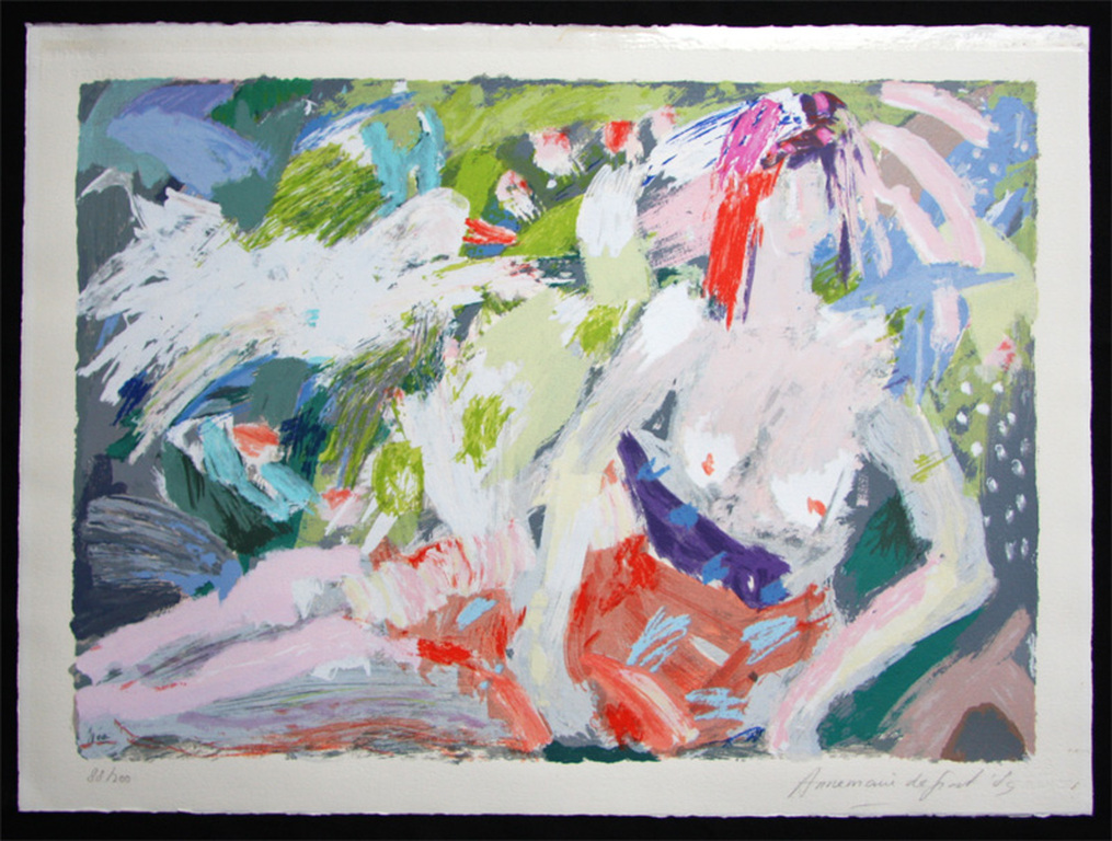 Annemarie de Groot - zeefdruk - The Chinese Garden kopen? Bied vanaf 40!