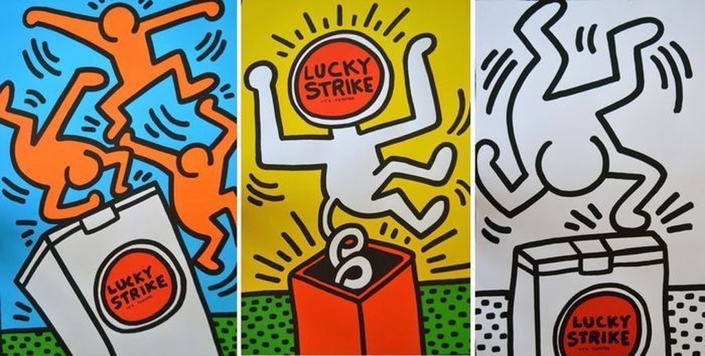 Keith Haring: Lucky Strike (blue, yellow and white) kopen? Bied vanaf 229!