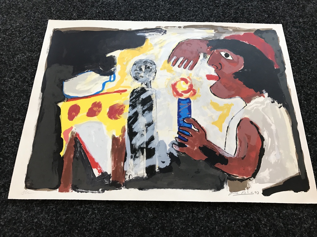 John Lie A Fo   1 originele zeefdruk / Litho gesigneerd 1993 kopen? Bied vanaf 1!