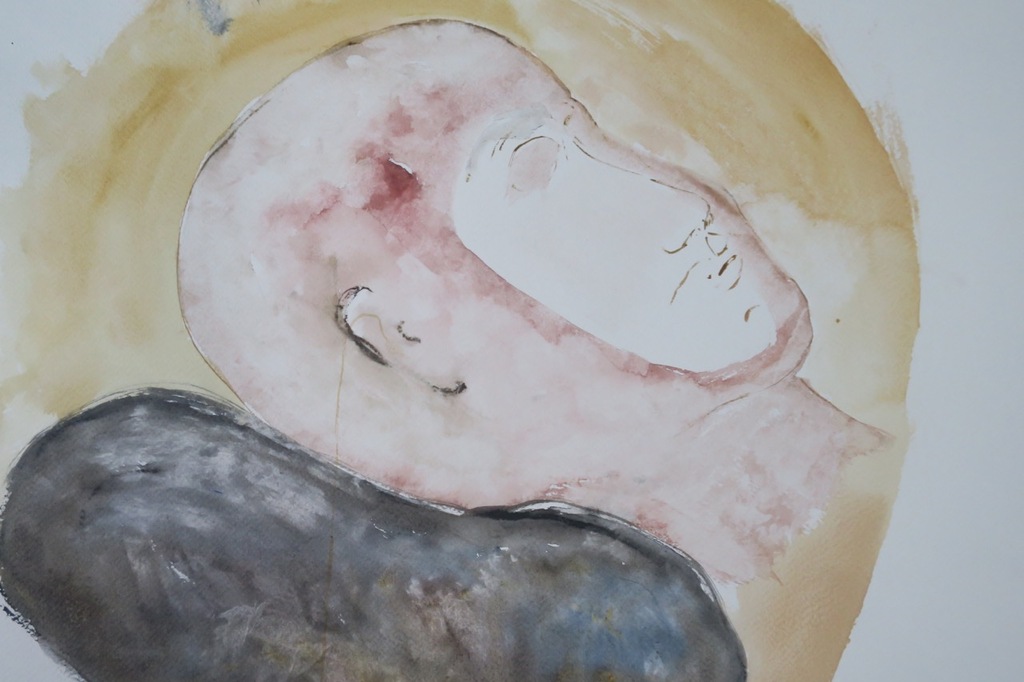 Hans Kuijs: Aquarel en pen op papier, Z.T. kopen? Bied vanaf 1!