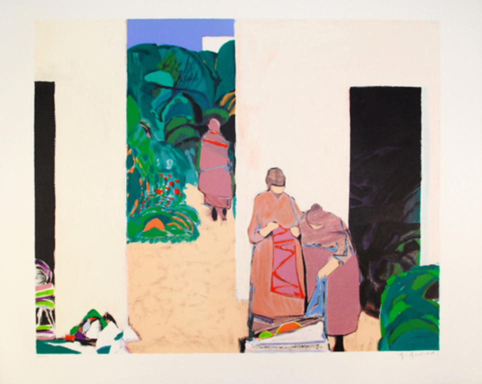 Gabriel Godard-Ouvrage-litho op Buettenpapier-handgesineerd kopen? Bied vanaf 1!