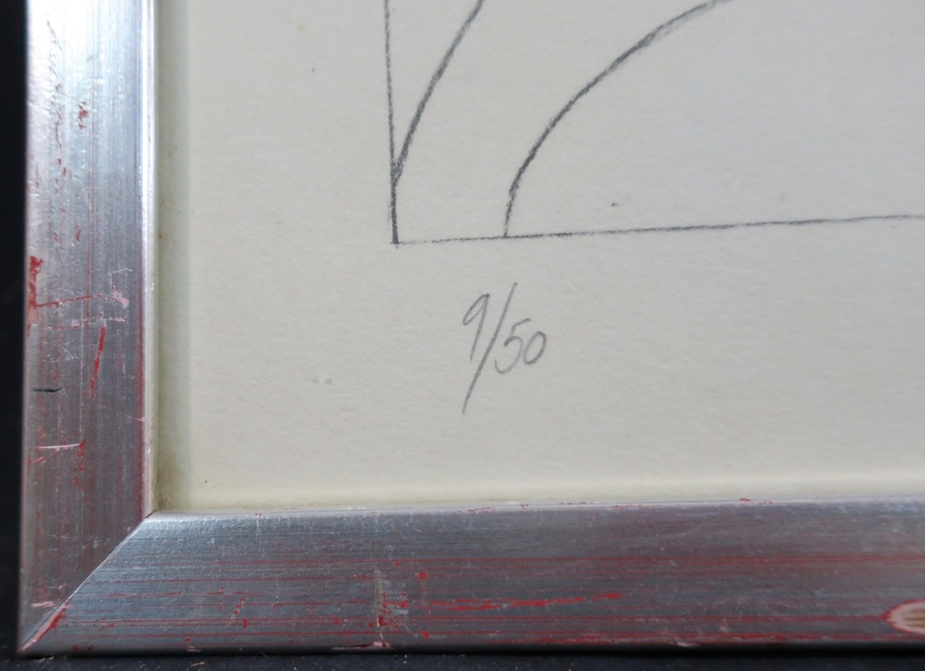 John R. Burge: Litho, Z.T. - Ingelijst kopen? Bied vanaf 1!