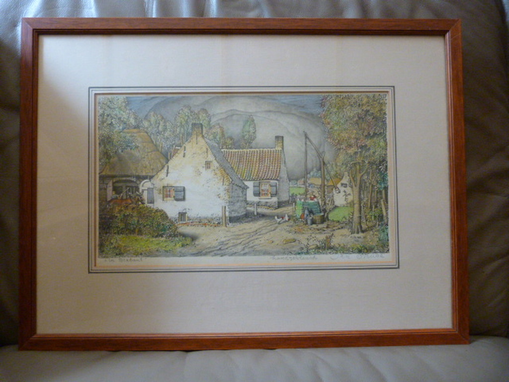 Jan Strube ( 1892 - 1985 ) - handgekleurde litho. verkocht voor € 45!