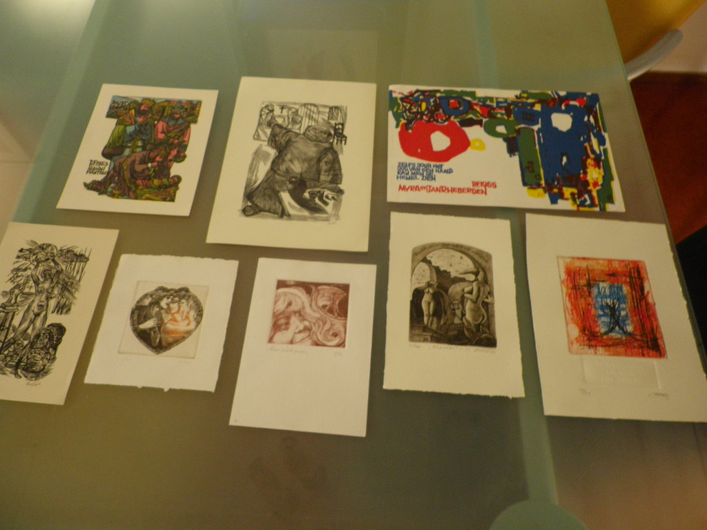  8 ex-libris , o.a. lou strik ,battermann kopen? Bied vanaf 16!