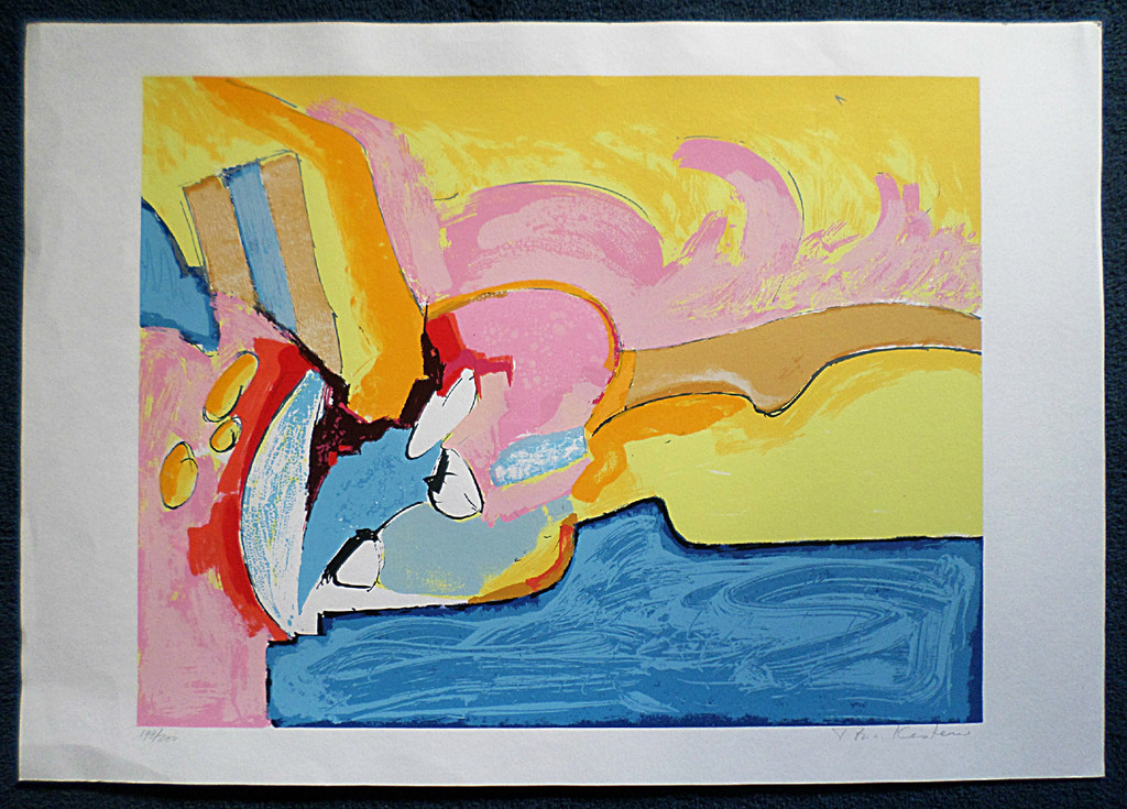 Ton van Kesteren - Abstract, zeefdruk (groot) kopen? Bied vanaf 35!