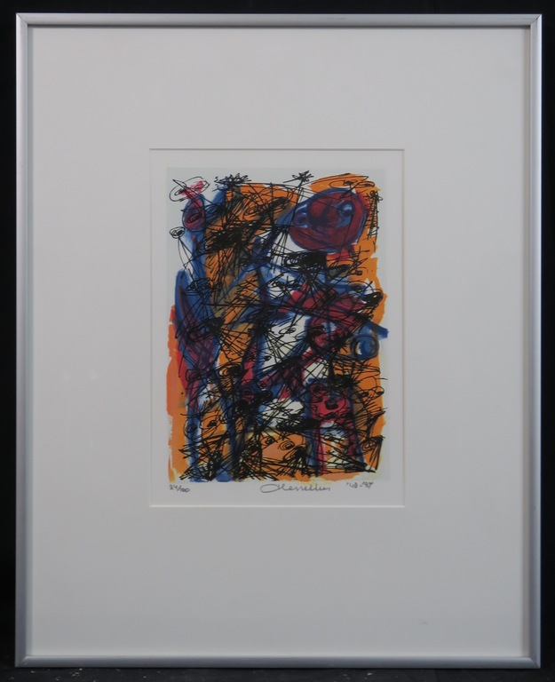 Henk Hesselius: Litho, Experimenteel universum V - Ingelijst kopen? Bied vanaf 25!