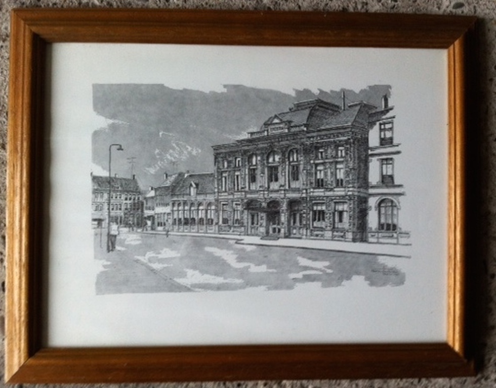 Ets JAN DEN HENGST-Stadsschouwburg Breda uit 1971-47 X 36 cm kopen? Bied vanaf 10!