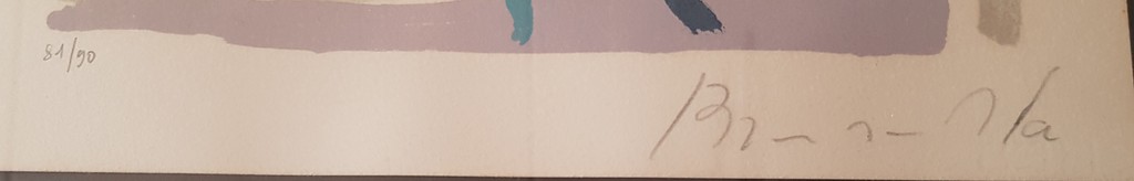 Bram van Velde (1895-1981)-Lithografie-Le mot buvette YR no.:148 kopen? Bied vanaf 250!