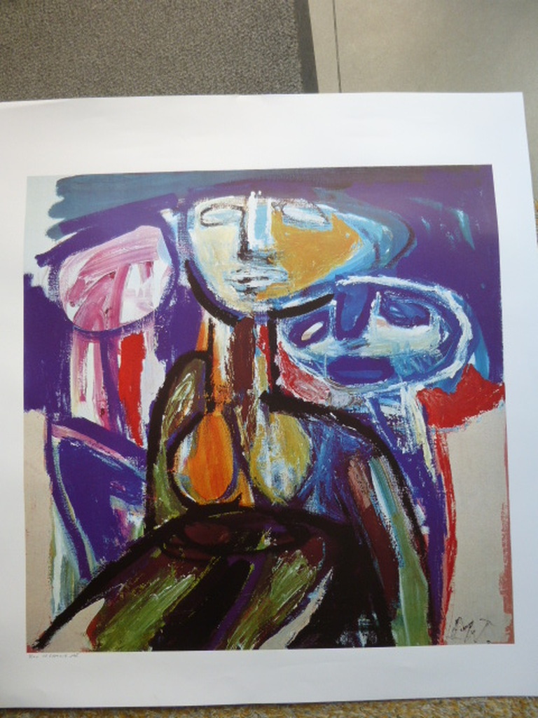 De Familie, zeefdruk, met de hand gesigneerd en genummerd oplaag 100 ex. verkocht voor € 50!