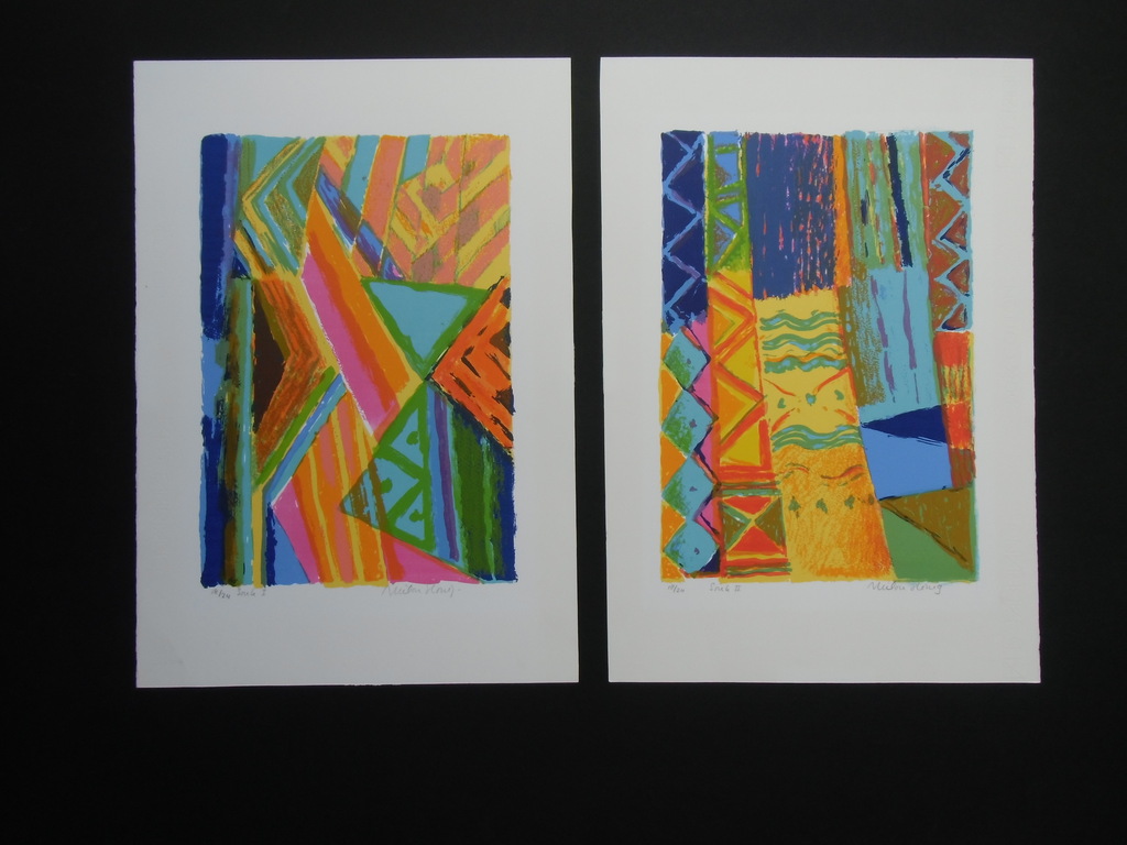 SOUK I-II-III-IV --- VIER ZEEFDRUKKEN VAN MILOU HONIG verkocht voor € 40!