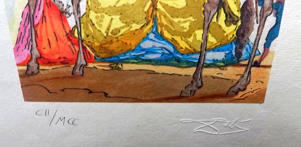 Salvador Dali - Houtgravure op Japan Hosho - Le Tricorne Plance XII  kopen? Bied vanaf 1!