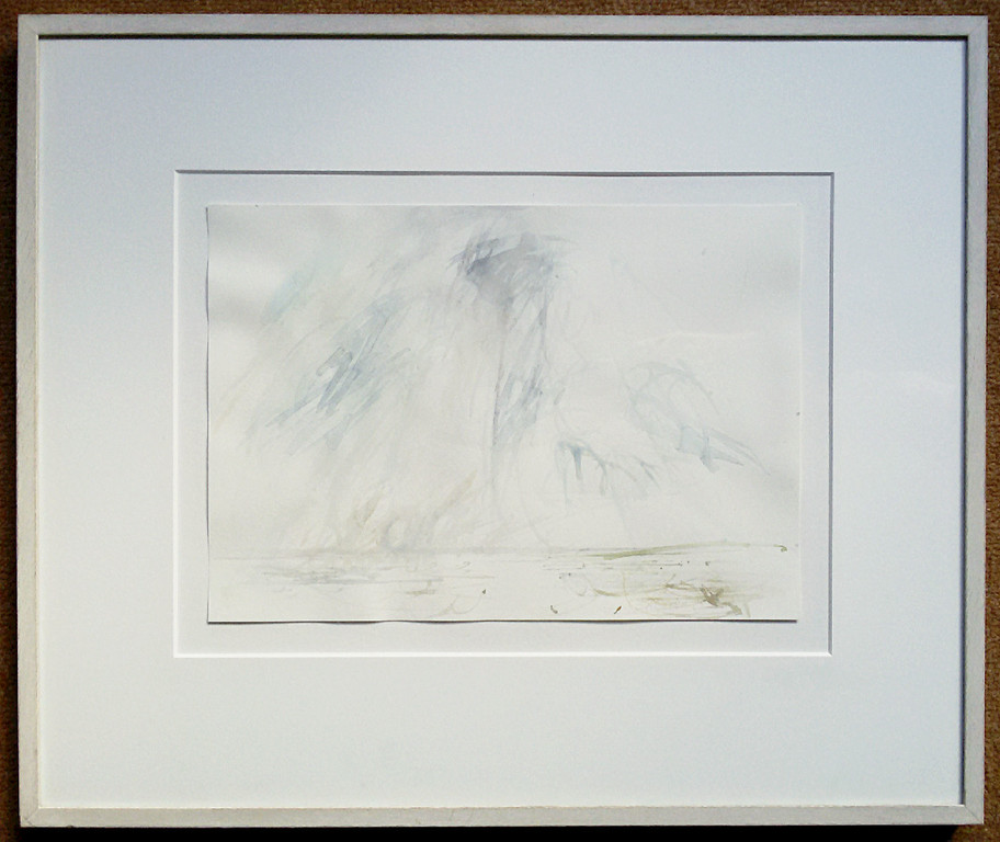 Willem den Ouden - Onweerswolken, aquarel (mooi ingelijst) kopen? Bied vanaf 195!