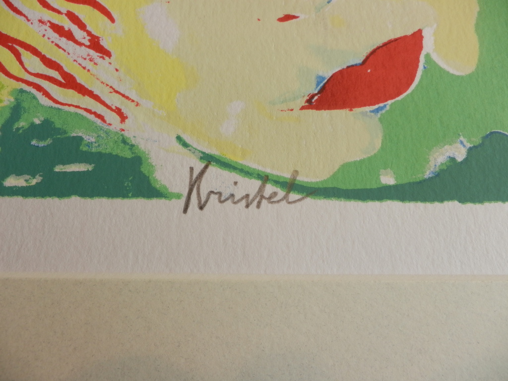 SYLVIA KRISTEL  KLEURENLITHO  FACE incl passe-partout kopen? Bied vanaf 30!