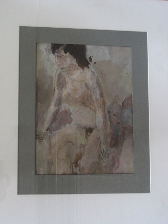 sfeervol impress. aquarel "vrouwelijk naakt" van Gerard de Wit (1931-2010)  kopen? Bied vanaf 1!