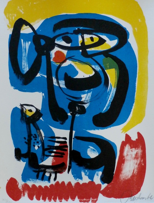 Anton Rooskens - litho: compositie - 1967 verkocht voor € 350!