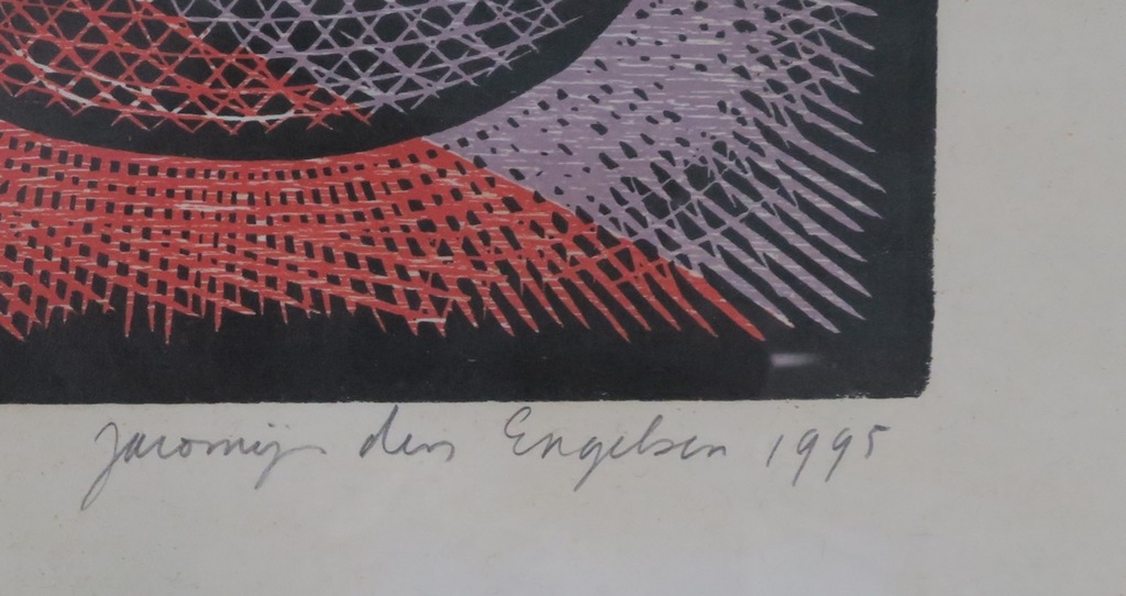 Jacomijn den Engelsen: Houtsnede, Toys - Ingelijst kopen? Bied vanaf 1!