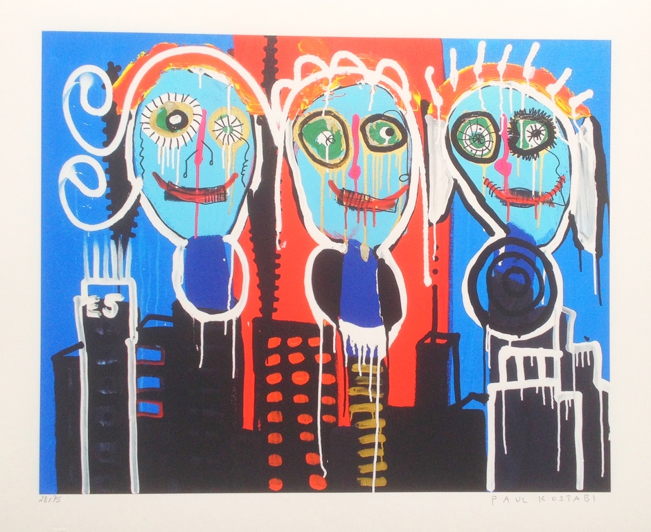 Paul Kostabi - Handgesigneerde Giclee verkocht voor € 35!