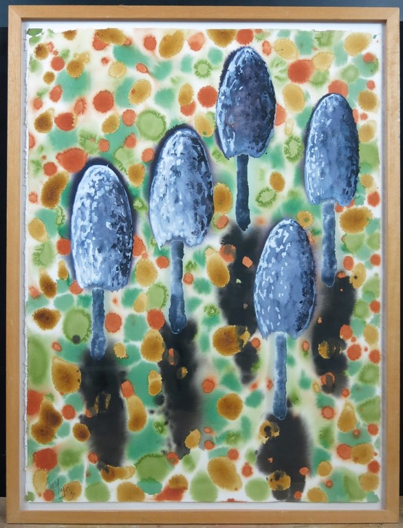 Mareike Geys: Aquarel, Spechtinktzwam -Ingelijst kopen? Bied vanaf 50!