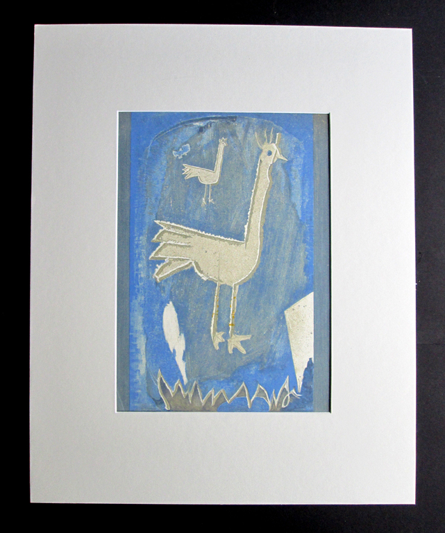 Georges Braque - Le coq 1952 - lithografie uit Revue Verve 1953 verkocht voor € 125!
